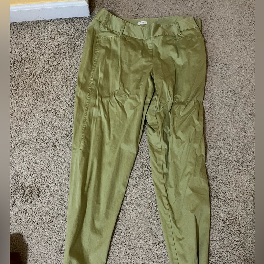 Liz Claiborne green trousers.  Size 14.  Barely worn